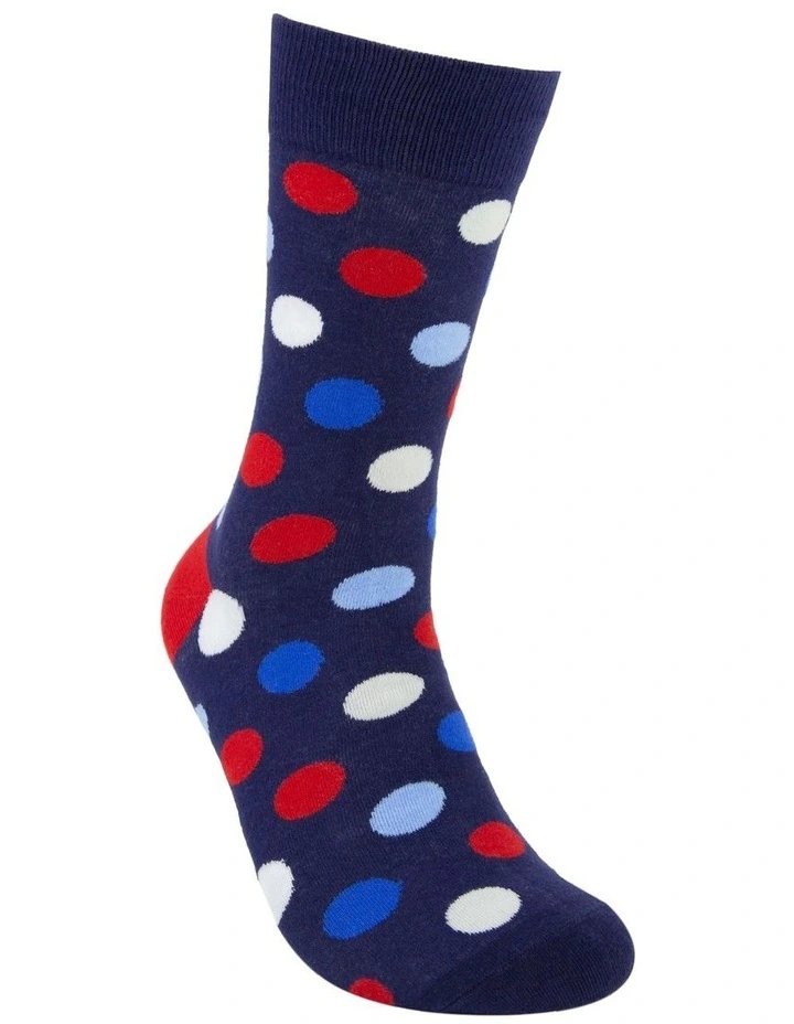 Coloured Dots Organic Cotton Sock in Multi