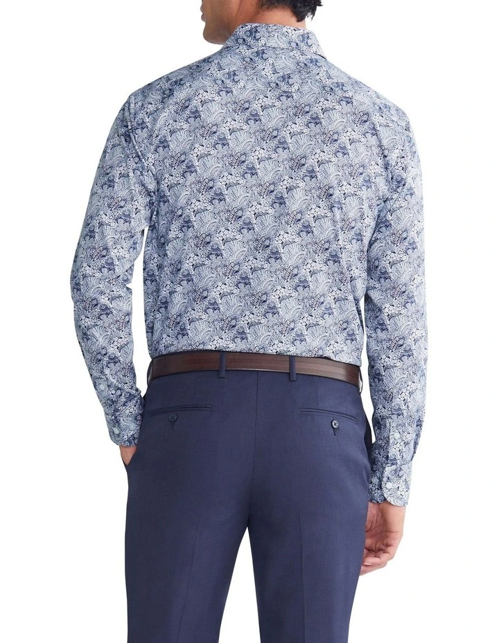Tailored Long Sleeve Shirt in Blue