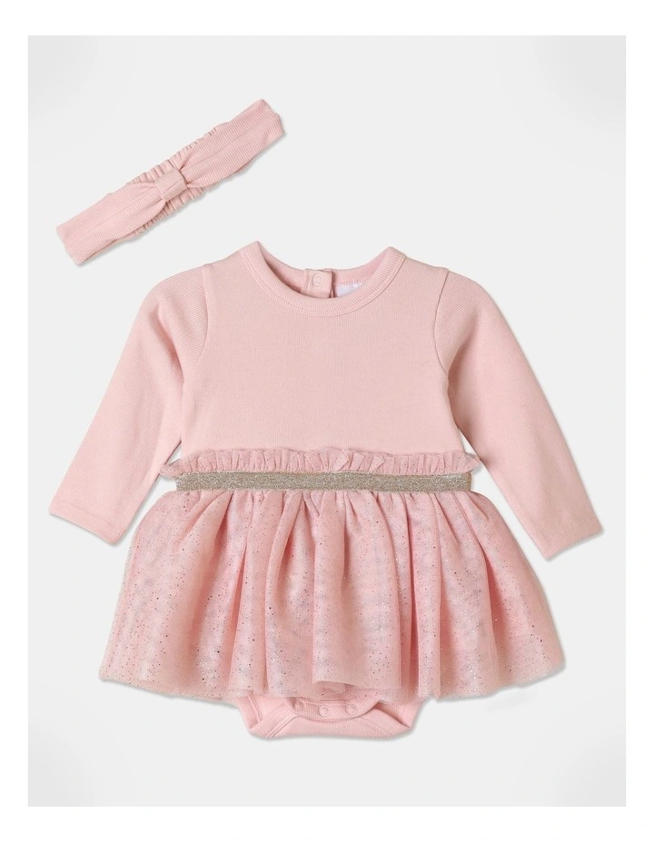 Ava Bodyusuit With Tutu In Pink