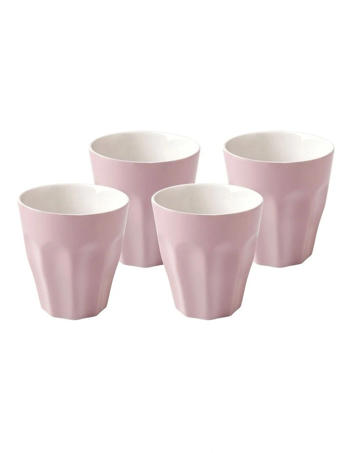 Gift Boxed Blend Sala Latte Cup 240ml Set of 4 in Rose