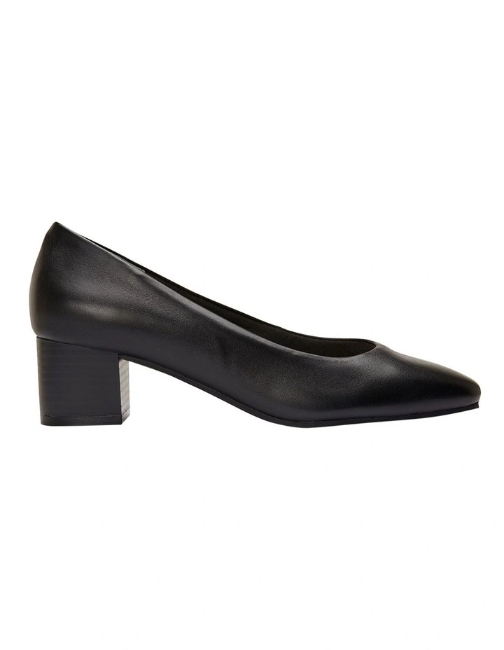 Gamma Black Glove Heeled Shoes