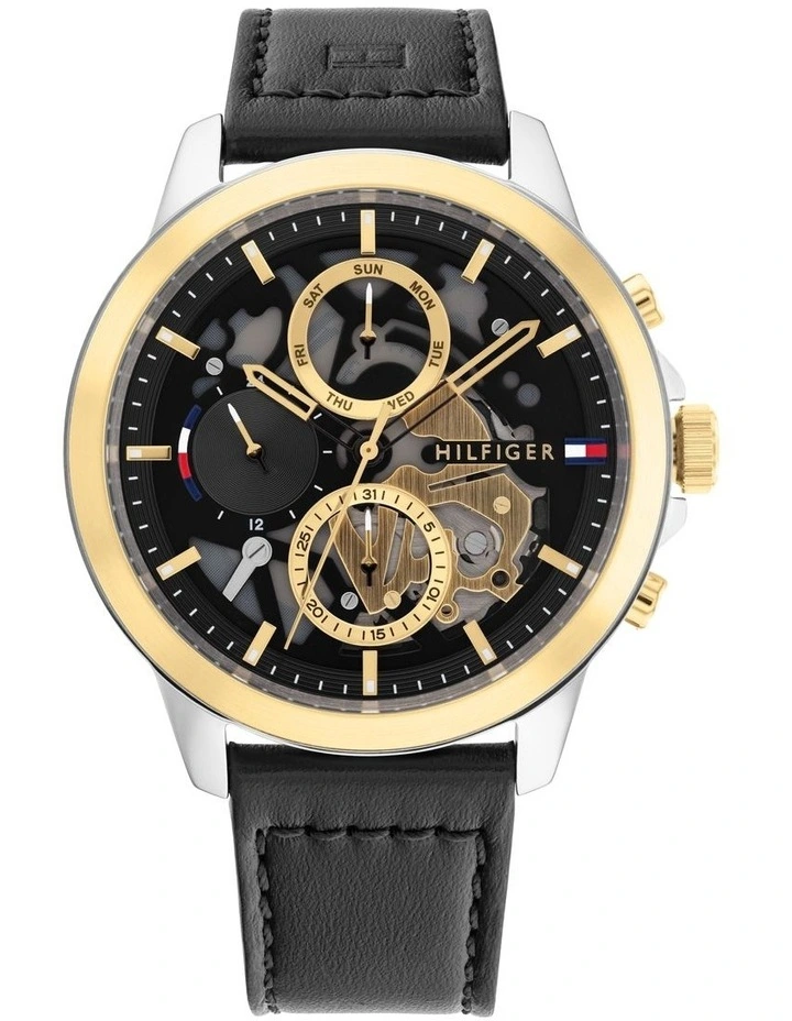 Henry Leather Gent's 1710474 Watch In Black