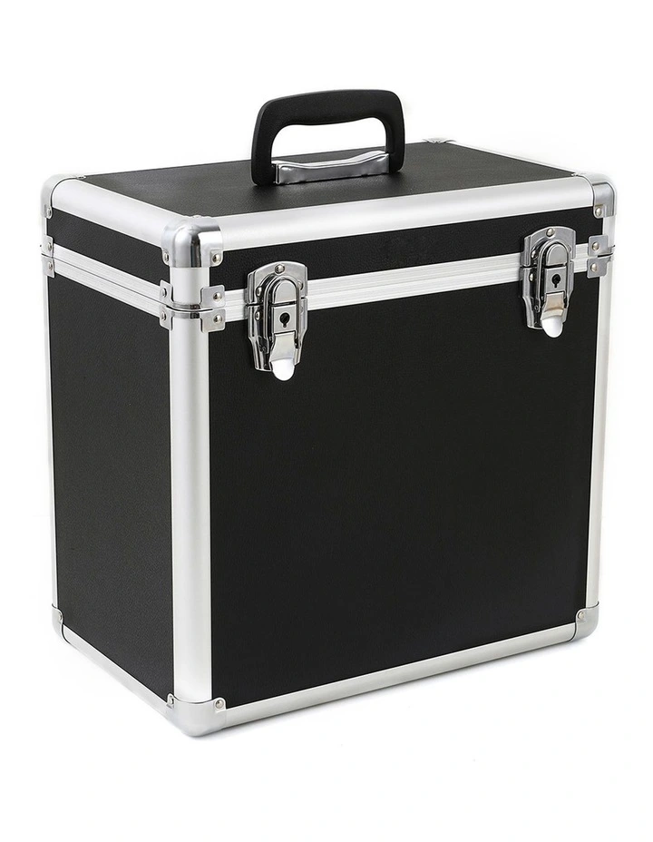 Aluminium Record Case in Black