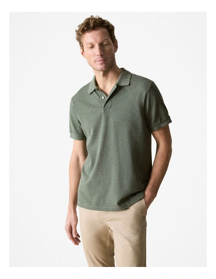 Classic Marle Polo in Dark Green