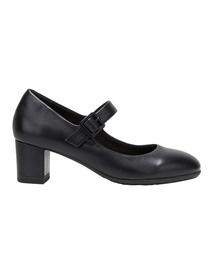 The Mary Jane Heeled Shoes in Black