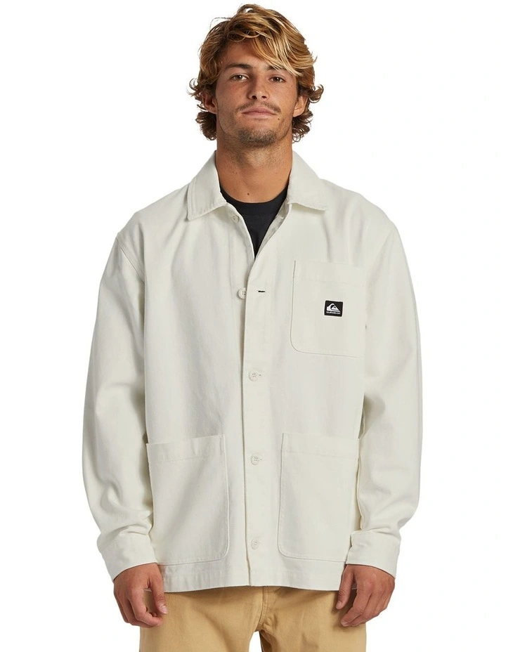 Surf Chores Denim Chore Jacket Snow White