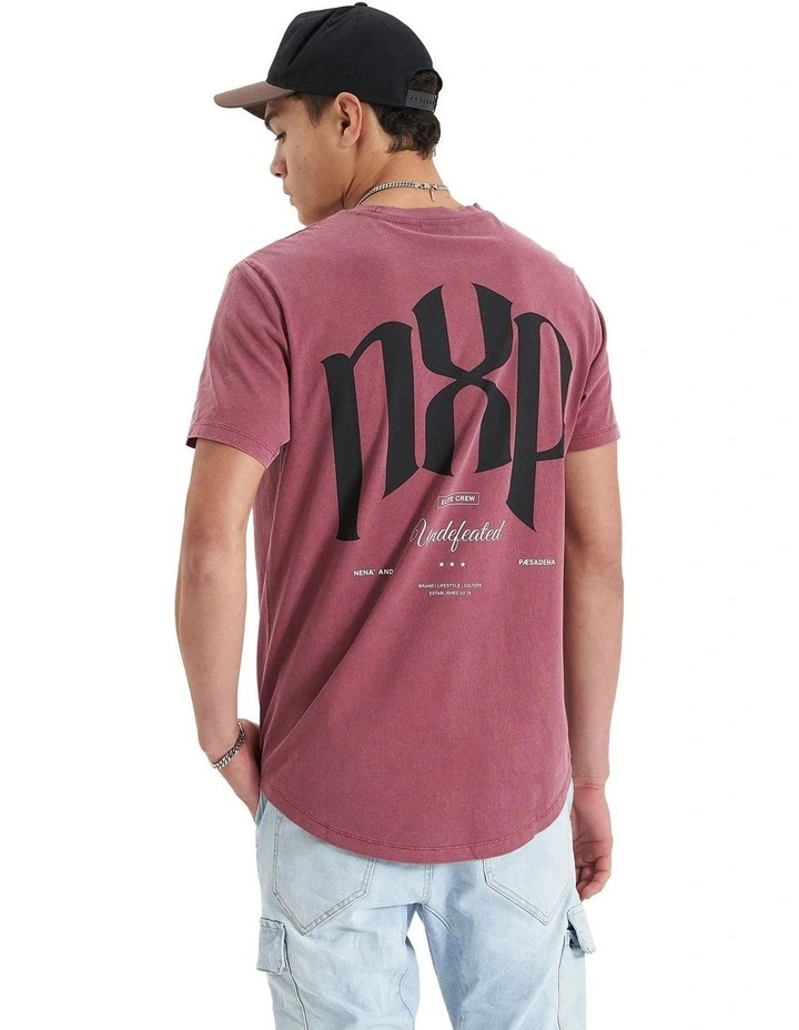 Pods Dual Curved Tee in Pigment Renaissance
