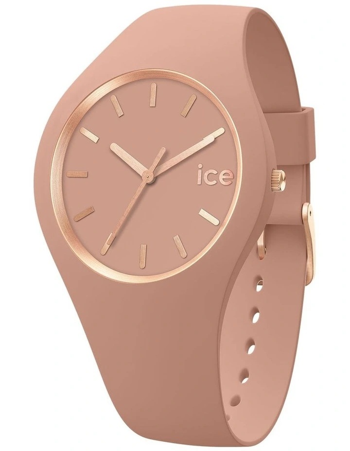 Glam Brushed Watch in Clay