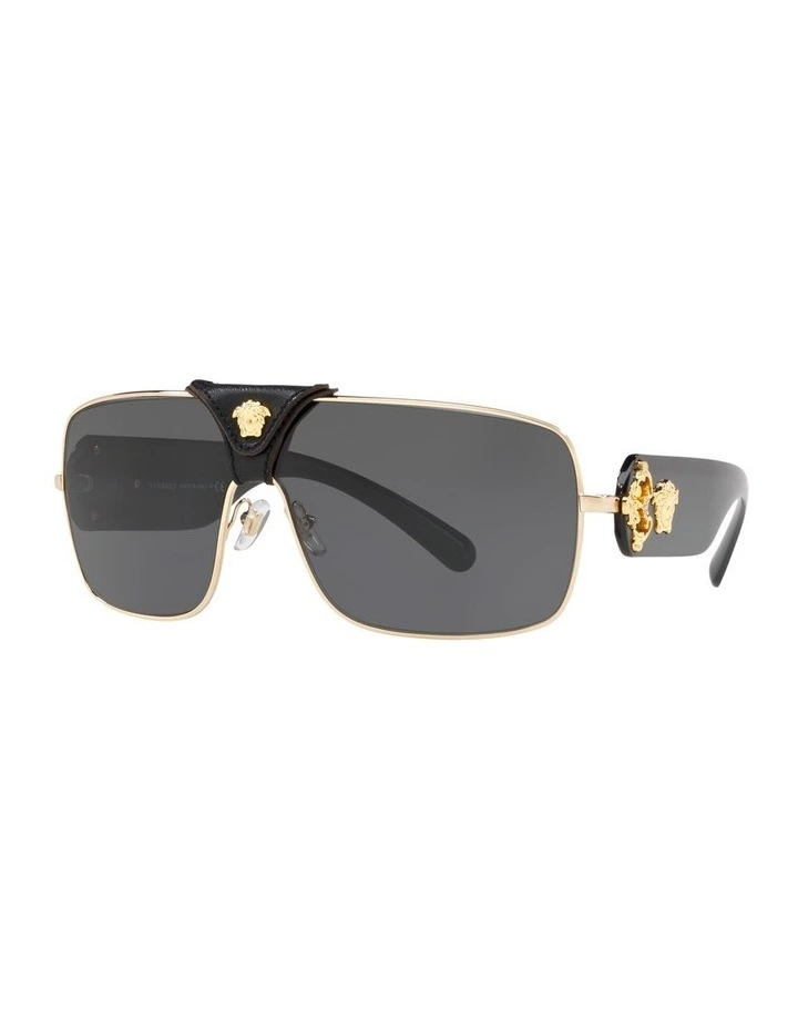 VE2207Q Gold Sunglasses