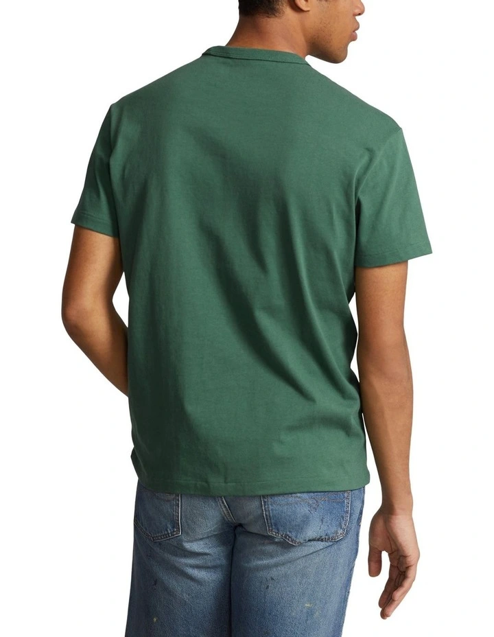 Classic Fit Jersey Crewneck T-shirt in Green
