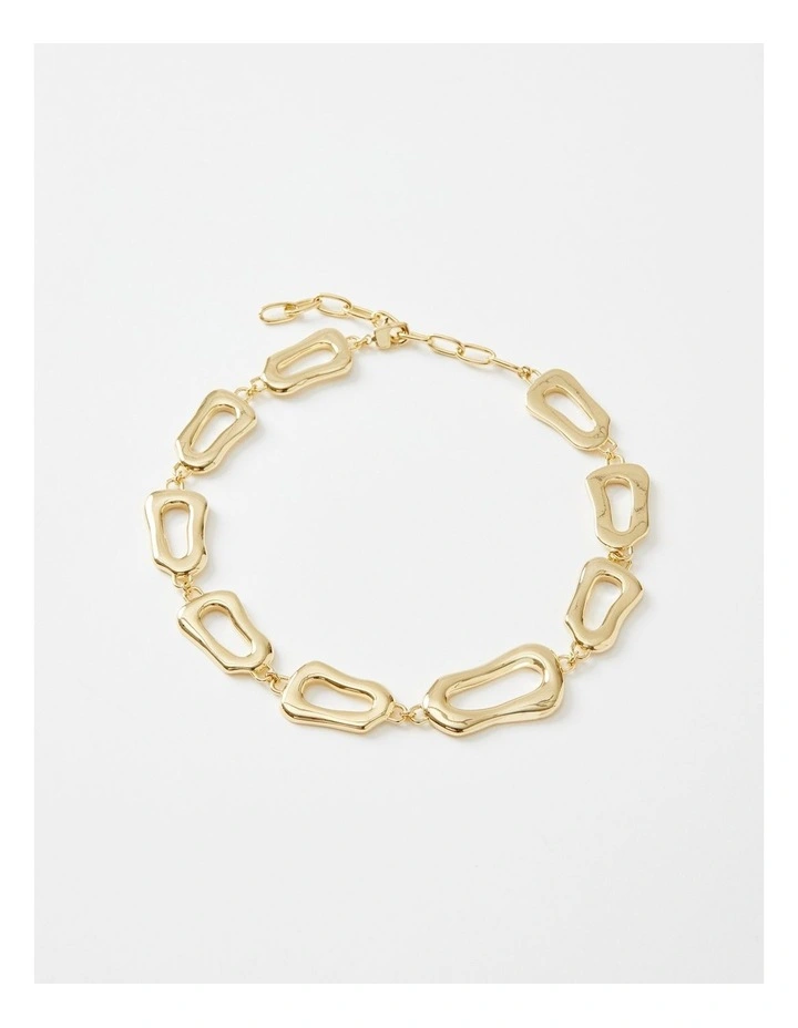 The Margo Organic Necklace in Gold
