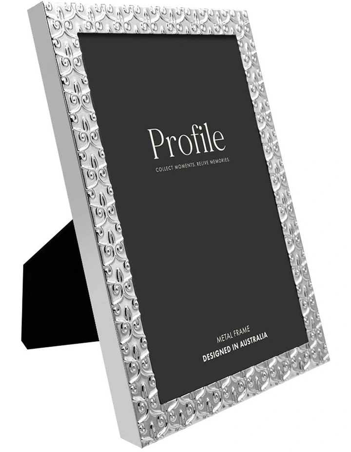 Renaissance Metal Photo Frame 4x6 in Silver