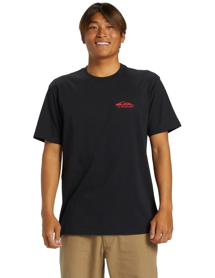 Retro Rocker Short Sleeve T-shirt in Black