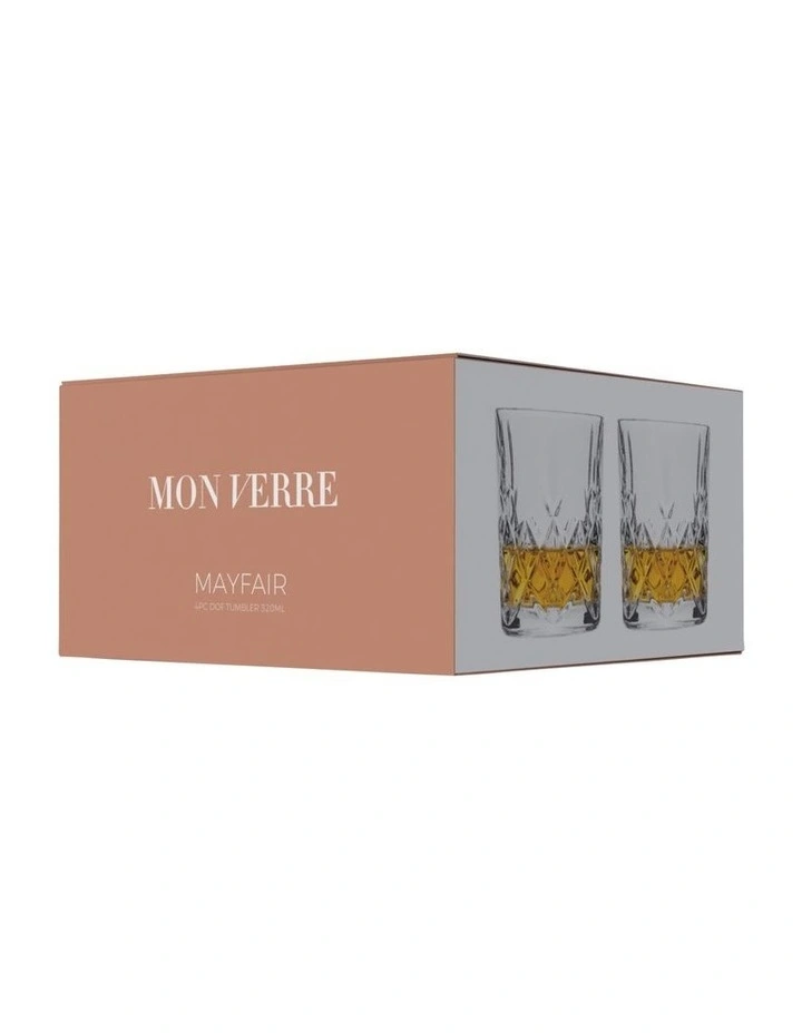 Mayfair Whiskey Double Old Fashioned Set of 4
