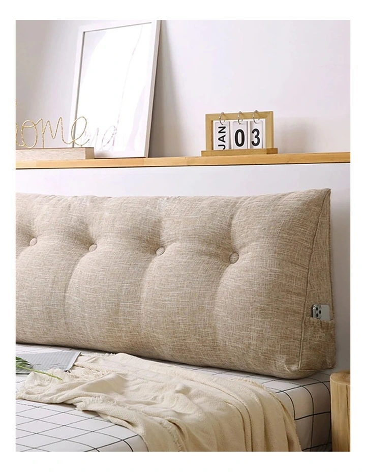 Triangular Wedge Bed Pillow 180cm in Beige