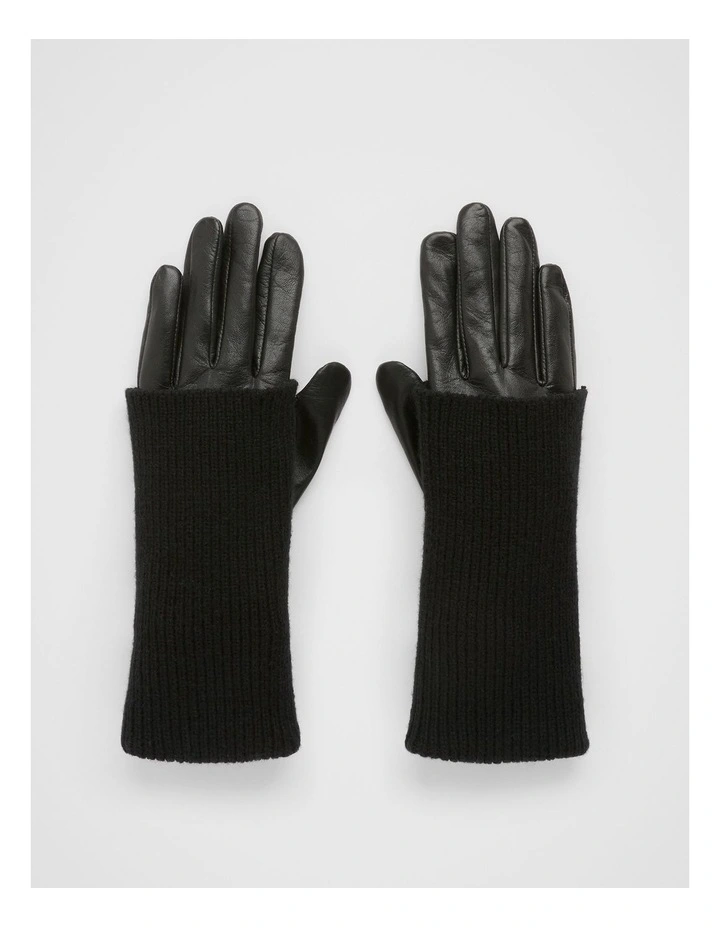 Leather Gloves in Black