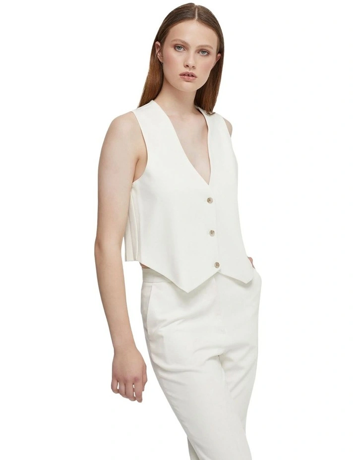 Vienna Suit Waistcoat in Ivory