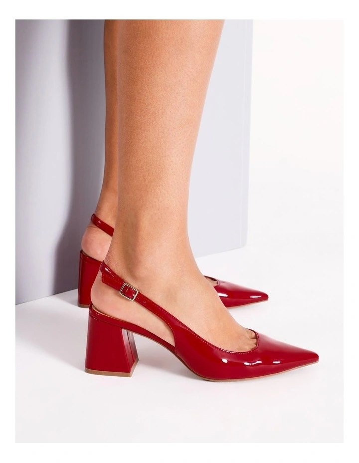 Rita Heeled Shoes in Red Patent