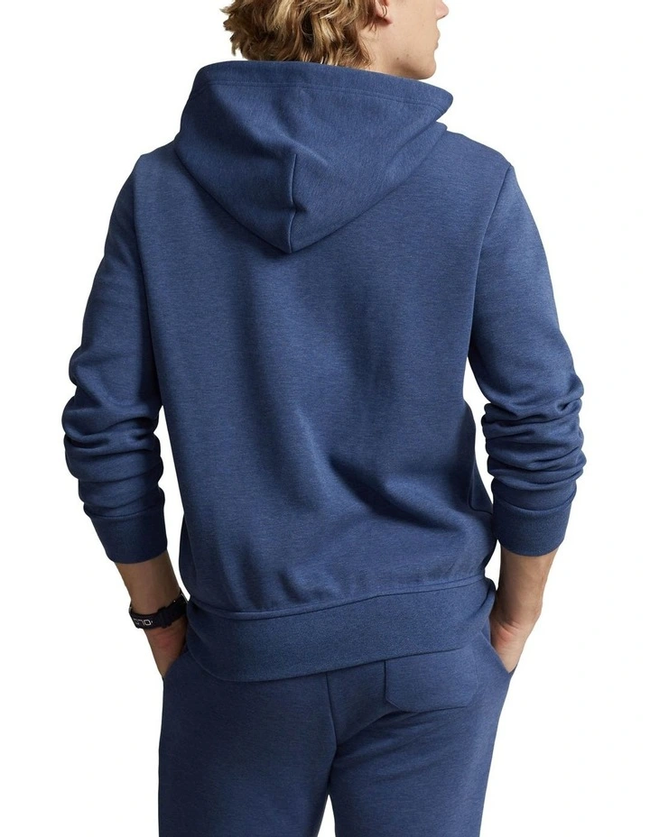 Double-Knit Full-Zip Hoodie in Blue
