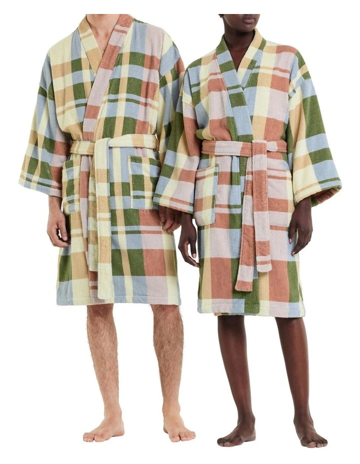 Ceder Towelling Robe in Multi