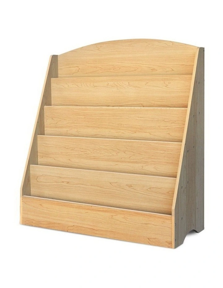 5 Tiers Kids Bookshelf Rack Organiser in Wooden