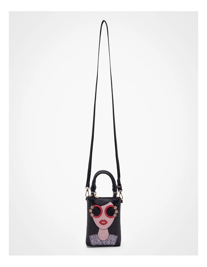 Glamour Cross Body Bag in Black