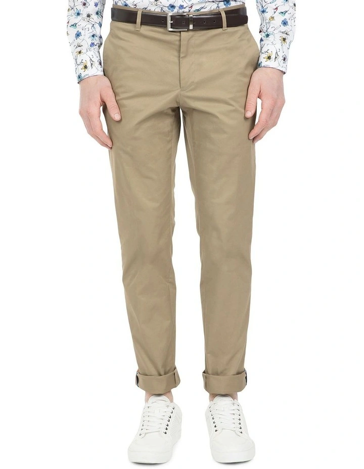Slim Fit Taupe Justice Chino
