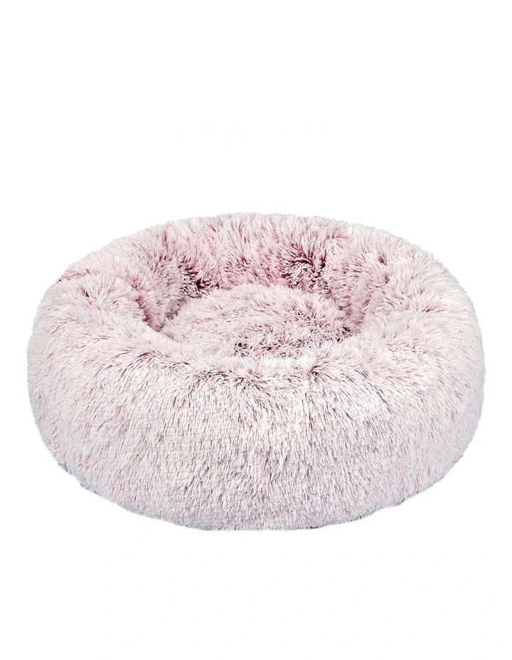 Soft Plush Donut Nest Pet Bed XXL in Pink