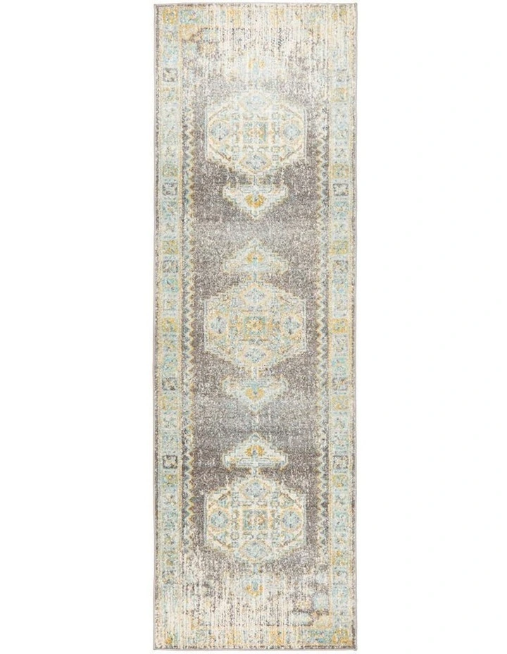 Century Runner Rug 944 in Grey