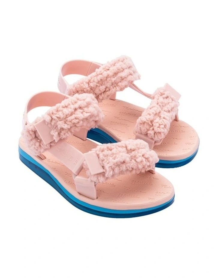 Melissa Papeete Fluffy Sandals in Pink