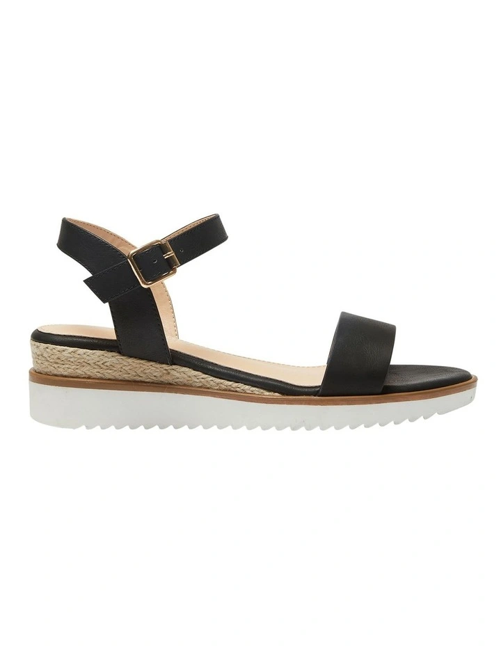Darcy Sandals In Black Smooth