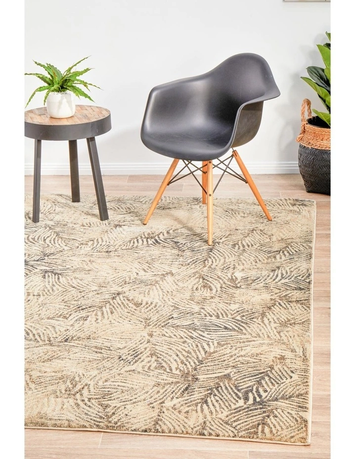 Dreamscape Artistic Nature Modern Rug in Charcoal