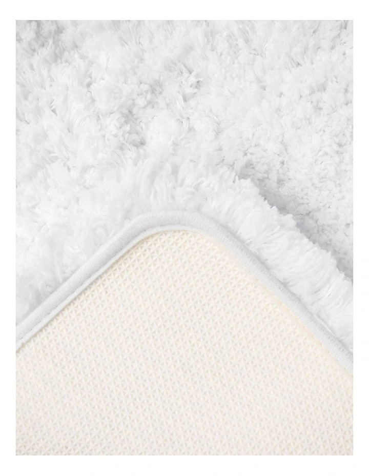 Valence Shaggy Bath Mat Cream