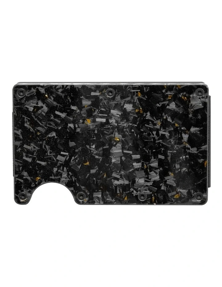 Lorne Forged Carbon Wallet in Gloss Gold