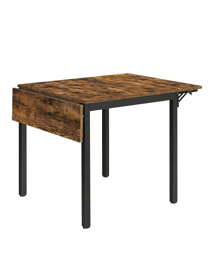 Folding Rectangle Dining Table in Brown