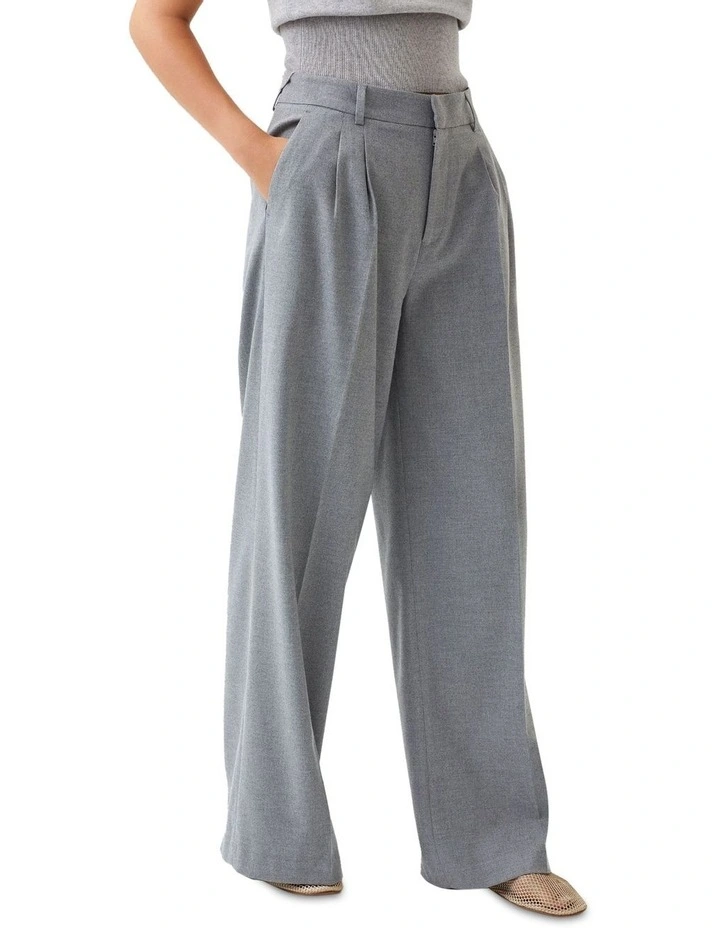 Sonia Eco Wide Leg Pants in Grey