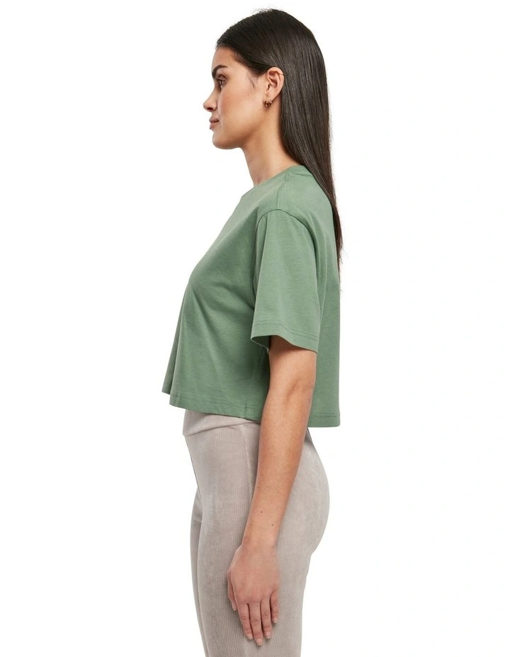 Short Oversized Tee in Salvia