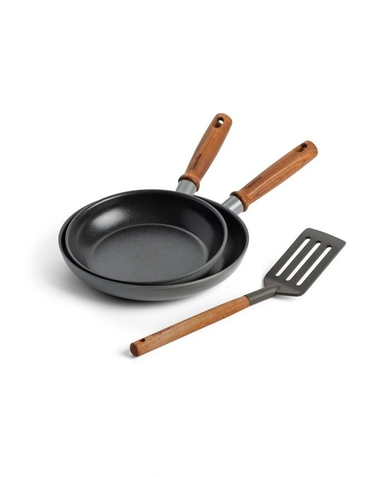 Mayflower Pro 3 Piece Cookware Set in Charcoal Grey
