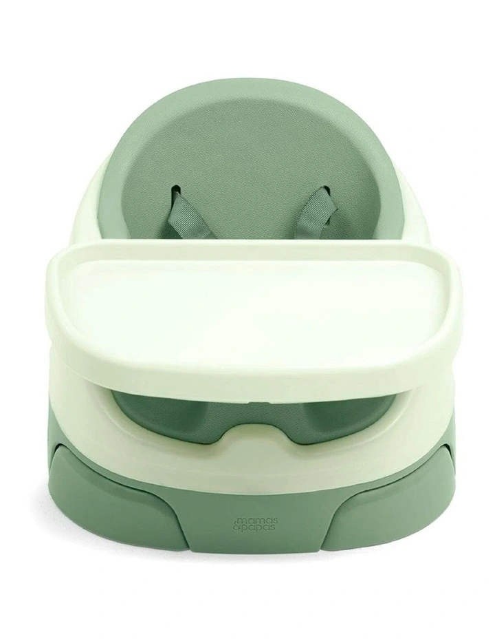Bug 3-in-1 Floor & Booster Seat with Activity Tray in Eucalyptus