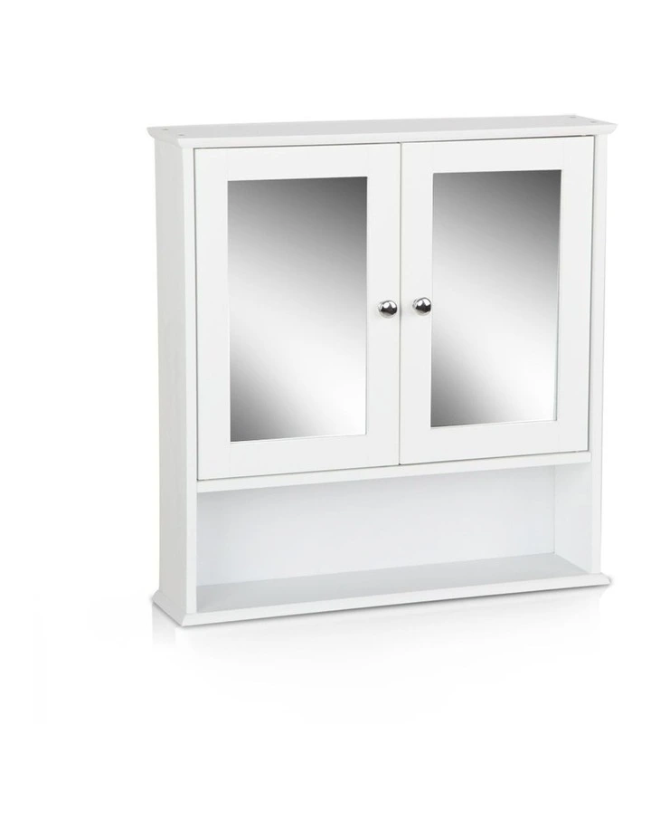 Bathroom Tallboy Storage Cabinet with Mirror