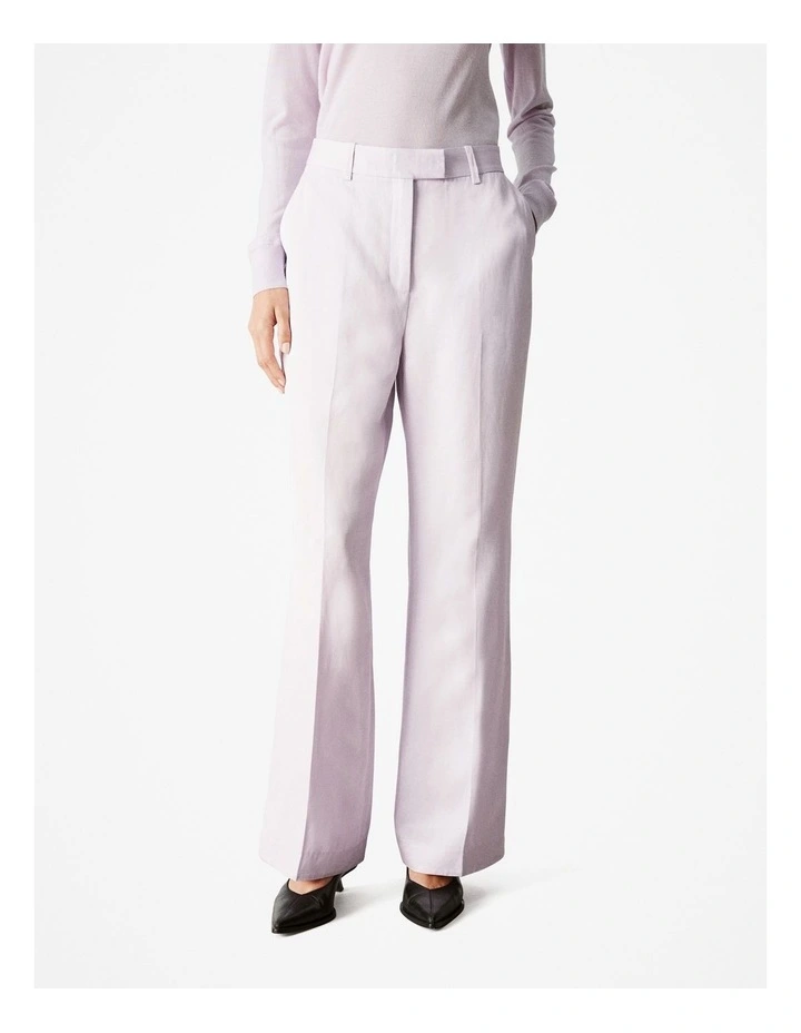 Tailored Straight Leg Pant in Lilac