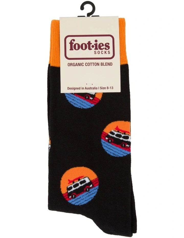 Daytripper Organic Cotton Socks in Black