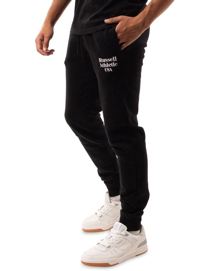 Serif Track Pant in Black