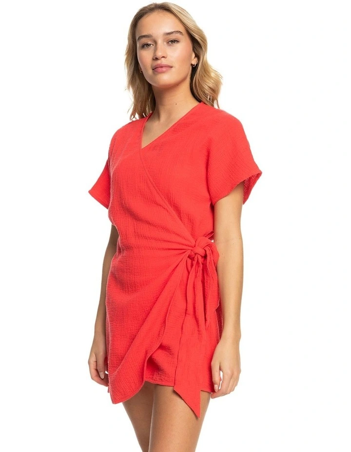 Sweetest Summer Love Beach Wrapped Dress in Bittersweet