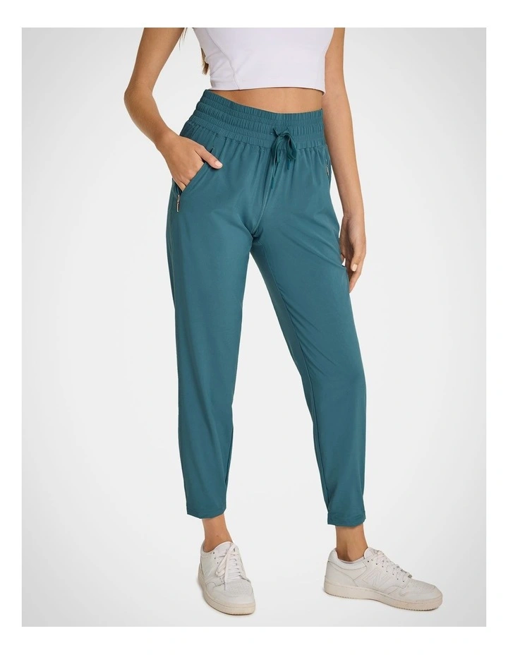 Flex Full Length Pull Up Pants in Fern