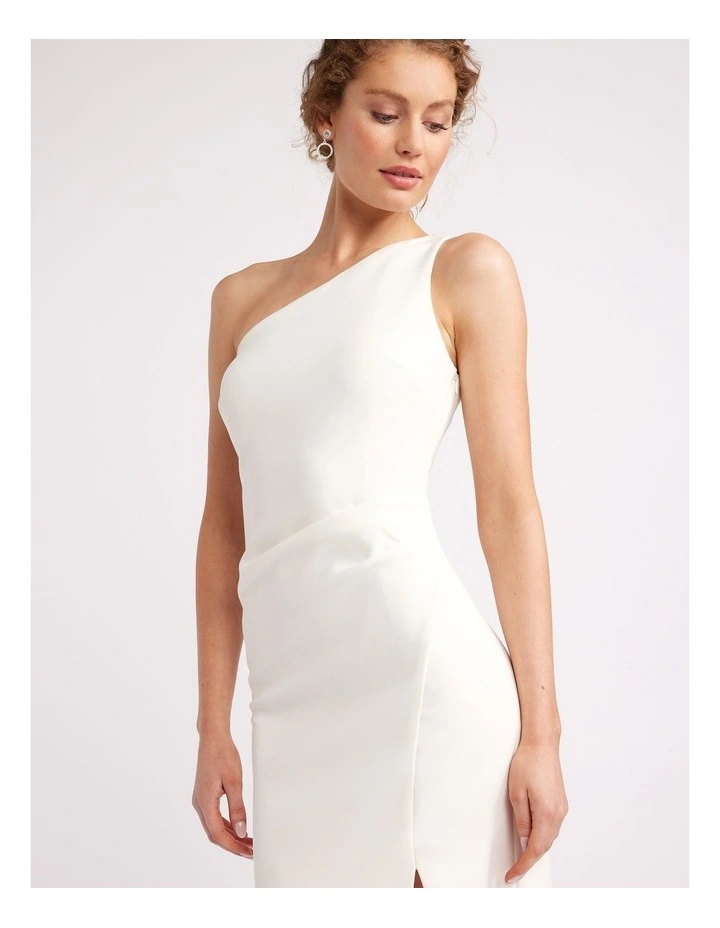 Barcelona Asymmetric Dress in Ivory