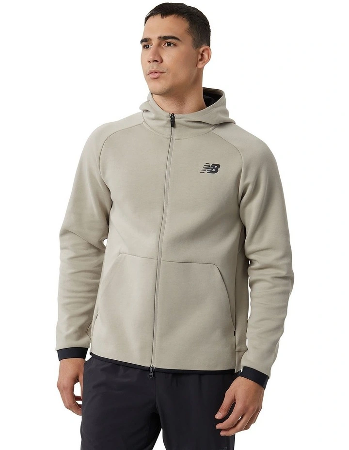 R.W.Tech Fleece Full Zip Hoodie in Grey