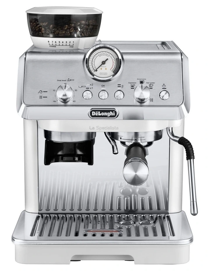 La Specialista Arte Manual Pump Coffee Machine EC9155W in White