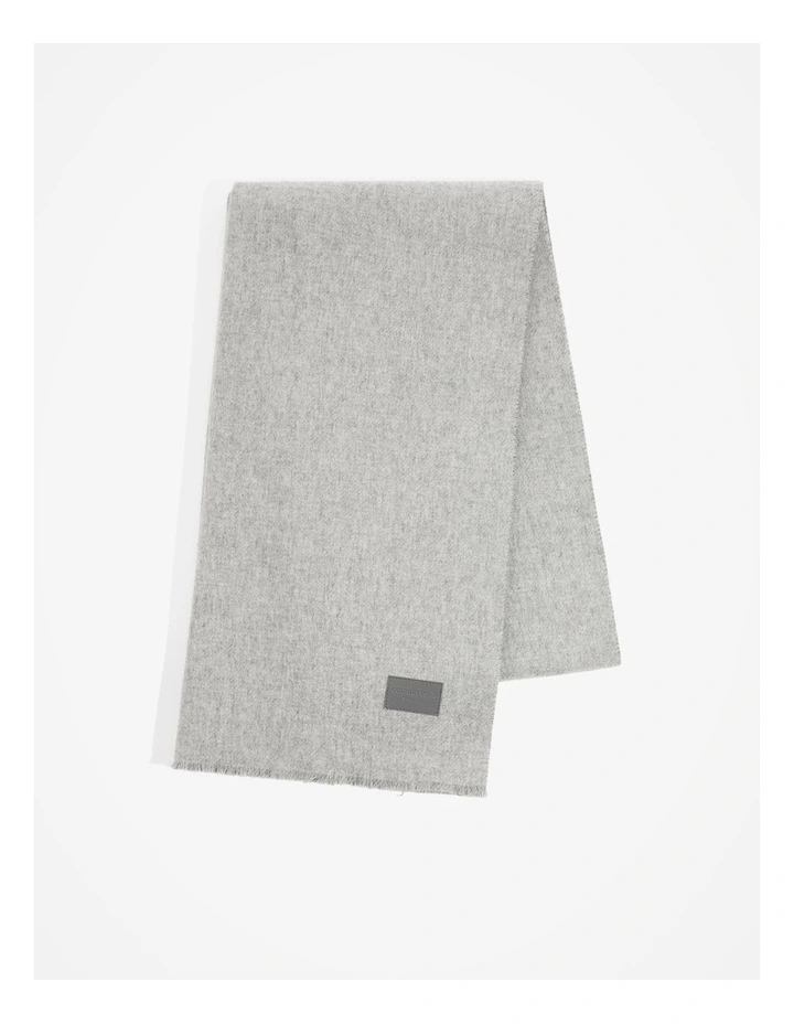 Woven Scarf in Grey Marle