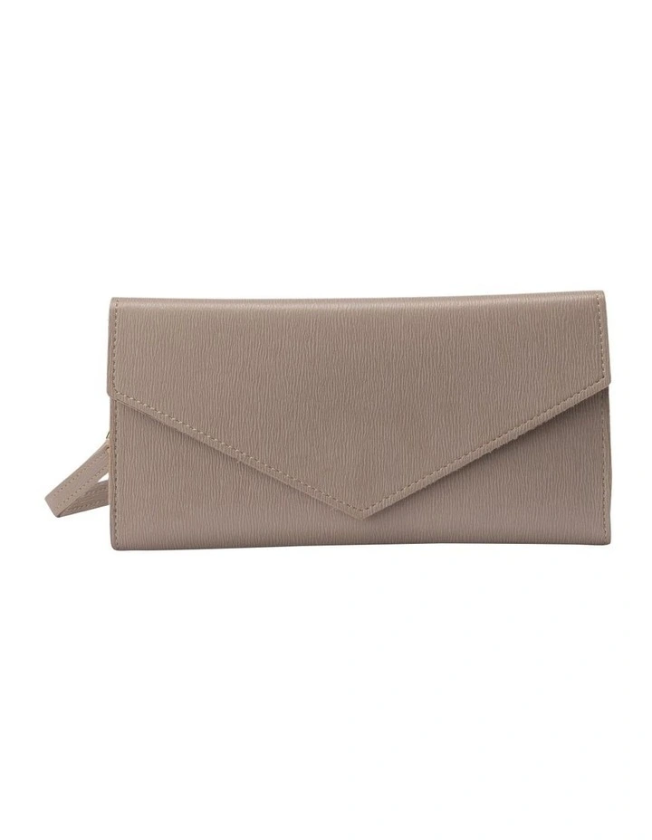 Mikaela Long Wallet in Beige